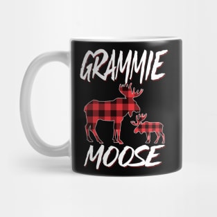 Red Plaid Grammie Moose Matching Family Pajama Christmas Gift Mug